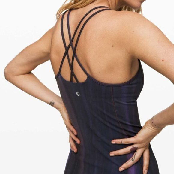 Lululemon Free To Be Tank *Everlux Brushed Spray Dye Lunar Purple Intergalactic - Picture 4 of 7
